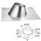Simpson Duravent DuraVent DirectVent 6 in. D Galvanized Steel Adjustable Fireplace Roof Flashing 46DVA-F6 - alternate 2
